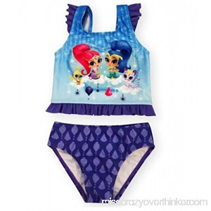 Nickelodeon 2 Piece Purple Shimmer & Shine Toddler Girls Tankini Swimsuit 2T B075DX433V